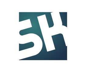 SK Initial Logo for your startup venture