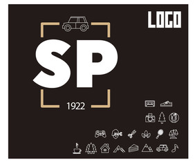 SP Initial Logo for your startup venture
