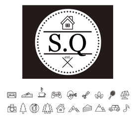 SQ Initial Logo for your startup venture