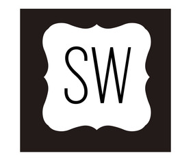 SW Initial Logo for your startup venture
