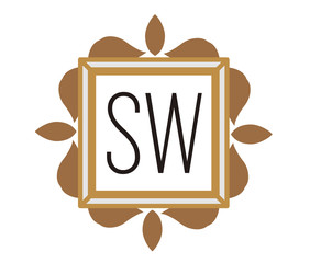 SW Initial Logo for your startup venture
