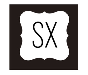 SX Initial Logo for your startup venture