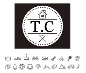 TC Initial Logo for your startup venture