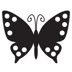 Butterfly silhouette vector illustration