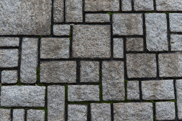 Square stone wall