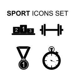 Sport icons set. Vector illustration