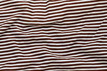 Texture of Brown Striped Fabric.