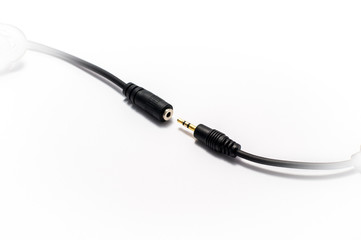 Male and female jack connectors with wires