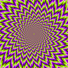 Abstract green  background with motion illusion