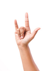 love hand sign isolated