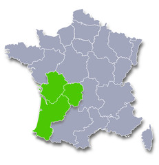 aquitaine limousin poitou charentes région de france