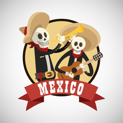 Graphic design of mexican culture
