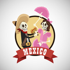 Graphic design of mexican culture
