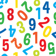 colorful number pattern perfect for fun wallpaper and etc