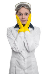 Portrait of a female laboratory assistant