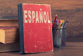 Fotobehang learn spanish concept © spaxiax