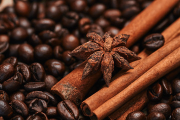 Obraz na płótnie Canvas Coffee and spices