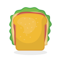 Flat illustration about fast food design 