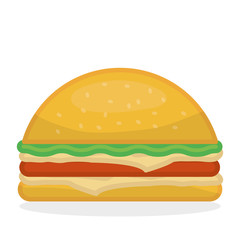 Flat illustration about fast food design 