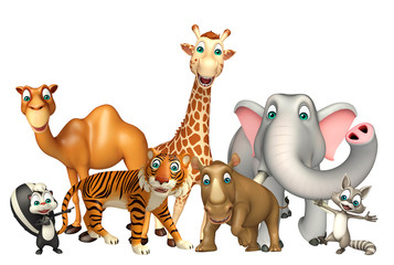 Naklejka premium wild animal collection