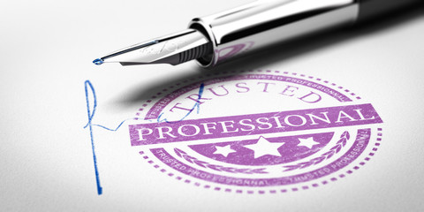 Trusted Professionnal Stamp