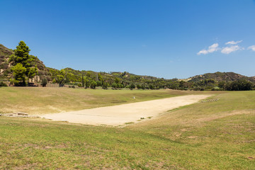 Olympia ancient stadium in Greece