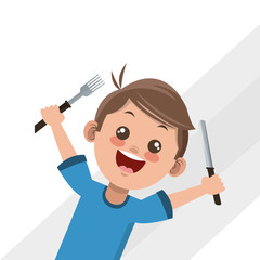 Illustration of kids menu, vector design, food and nutrition related