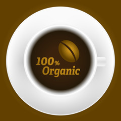 Cup of coffee with logo