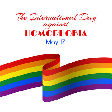 Vector card for the International Day Against Homophobia