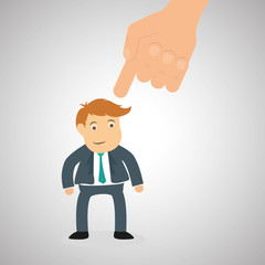 Flat illustration about success design, business related