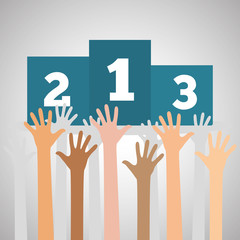 Flat illustration about success design, business related