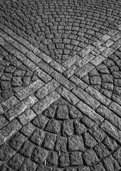 Abstract background of old cobblestone 