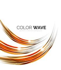 Blurred vector wave design elements