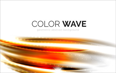 Blurred vector wave design elements
