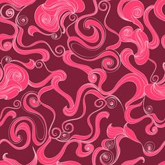 Fototapeta premium Abstract spreadable paint in water seamless background