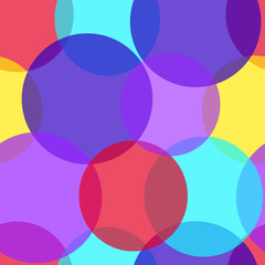 seamless pattern of transparent circles overlapping