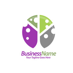 Vector circle tree logo concept