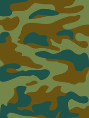 Camouflage pattern background. Woodland style. Vector Vector illustration