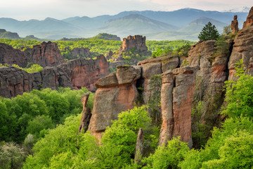 Fototapeta na wymiar Magnificent morning view of the Belogradchik rocks, Bulgaria