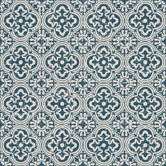 Seamless worn out antique background 029_round curve flower cross