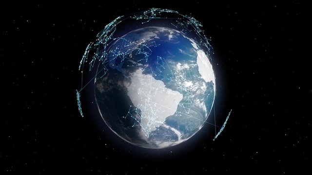 Terre r&eacute;seau internet communication