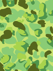 Camouflage pattern background. Woodland style. Vector illustration