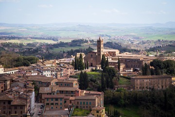 Obraz premium View of Siena, Tuscany, Italy