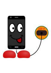 Телефон на зарядке