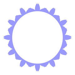 Beautiful round frame. symbol, icon and emblem. element. vector illustration