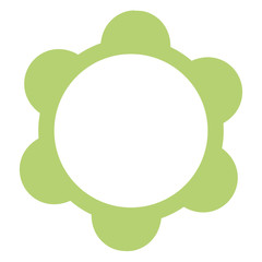 Beautiful round frame. symbol, icon and emblem. element. vector illustration