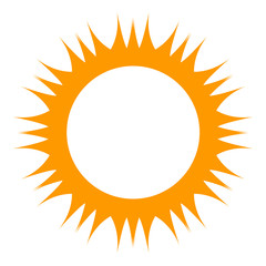 Beautiful round frame. symbol, icon and emblem. element. vector illustration