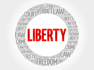 Liberty word cloud concept