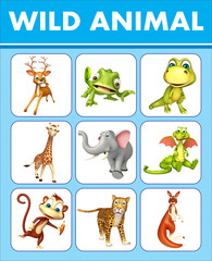 wild animal chart