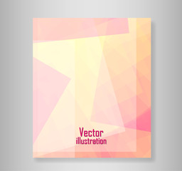 Book abstract pink illustration with Rectangle. vector illustrat
